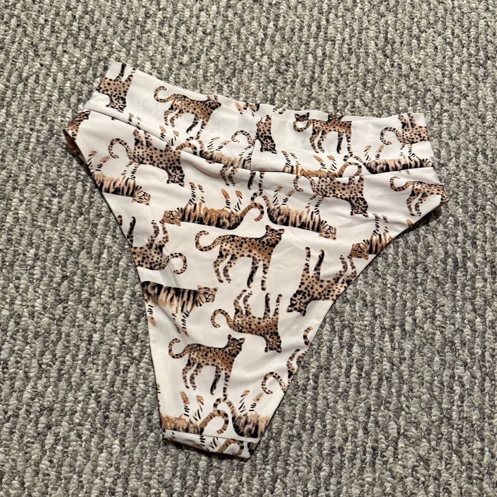 Aerie jungle cat print high-waisted bikini bottom - Picture 5 of 7